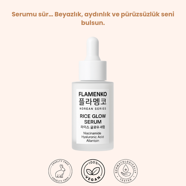 Rice Glow Serum - Beyazlatıcı Aydınlatıcı Leke Karşıtı Nemlendirici Serum